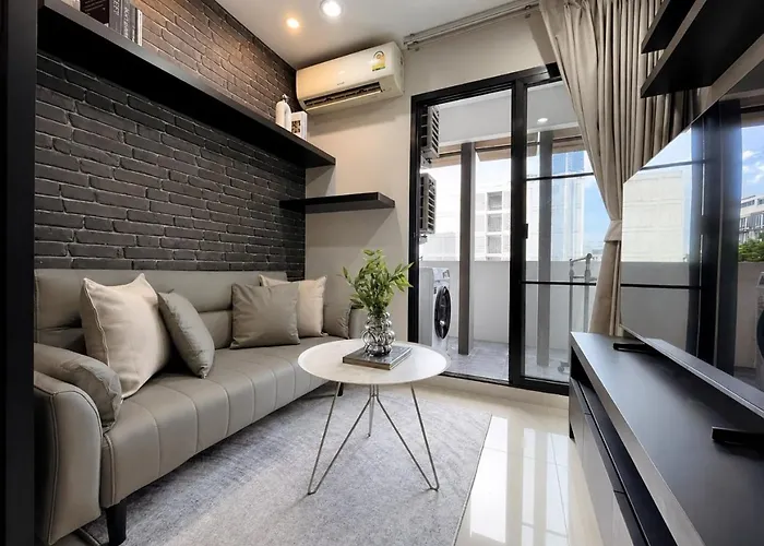 Near Mrt I Workspace And Kitchen Apartment Bangkok